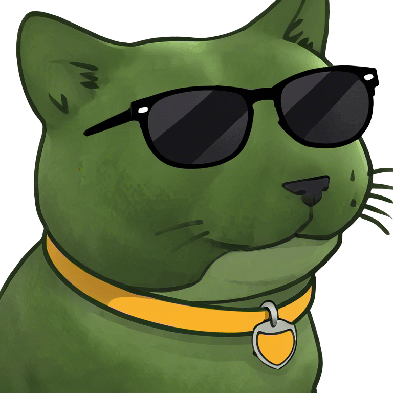 Cat with sunglasses emoji