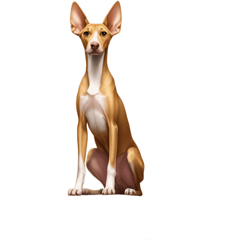 Egyptian pharaoh hound on a pyramid top emoji