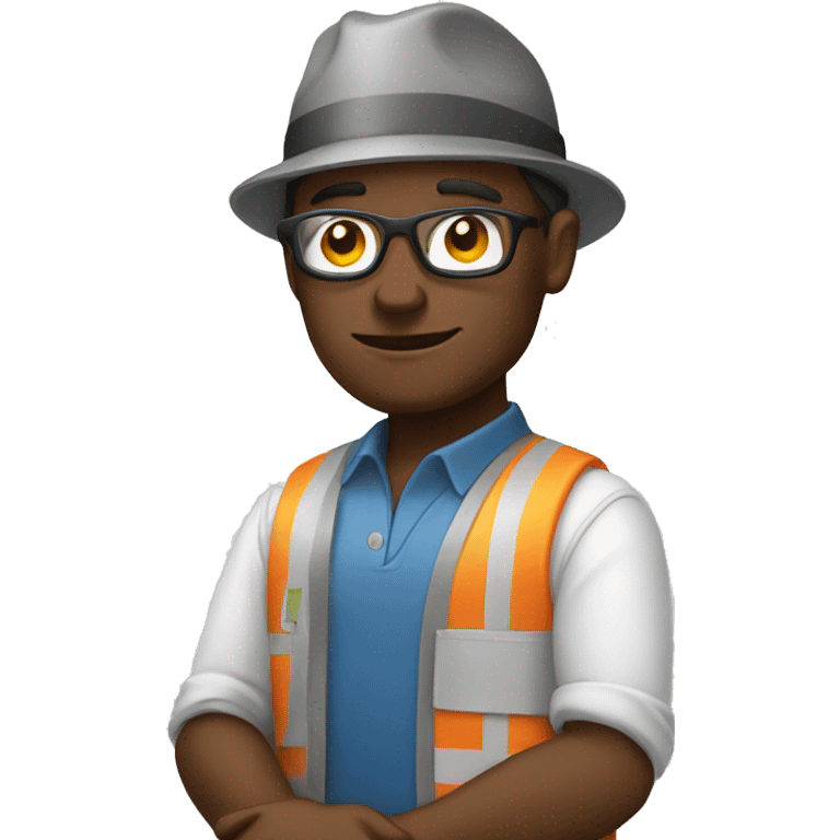 relaxing worker emoji