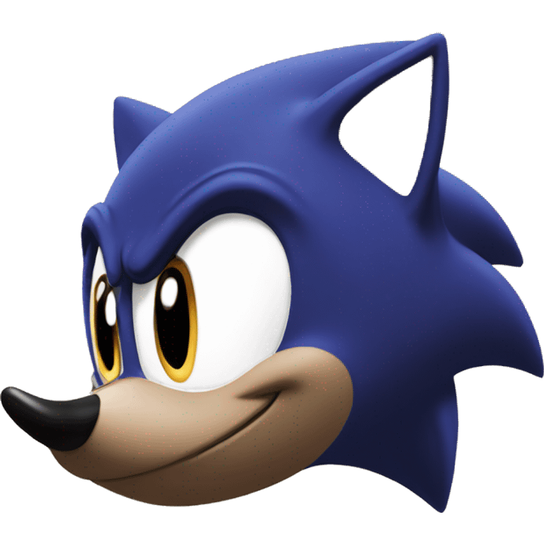 Black Sonic The Hedgehog emoji