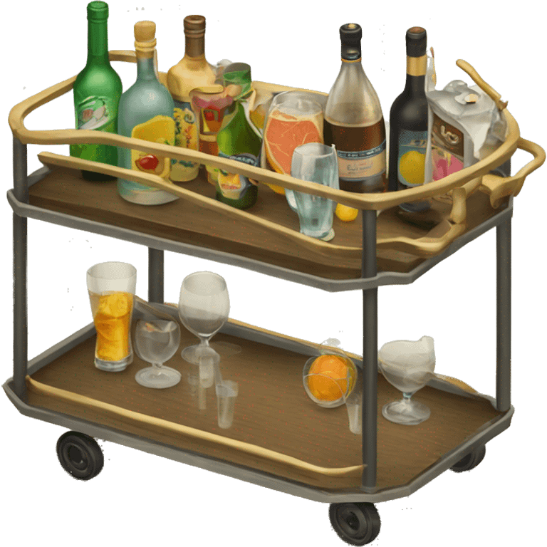 Bar cart emoji