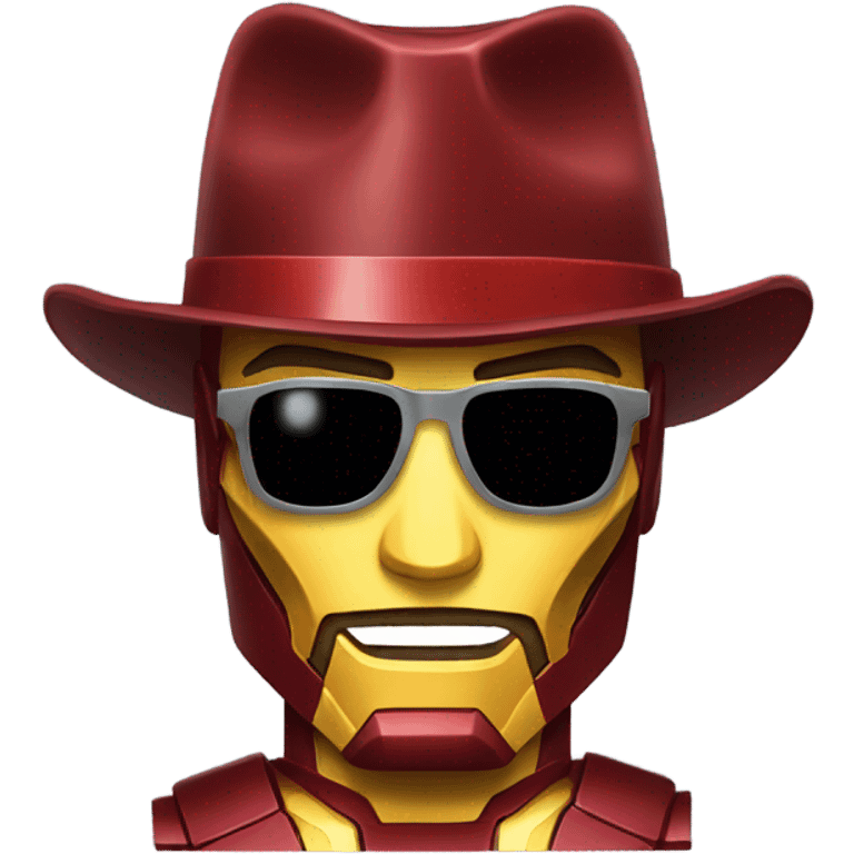 Iron man with hat emoji