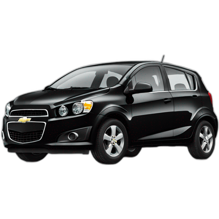 Black Chevrolet Aveo 2015 emoji