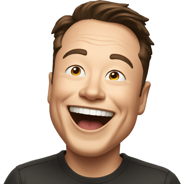 Elon musk laughing emoji