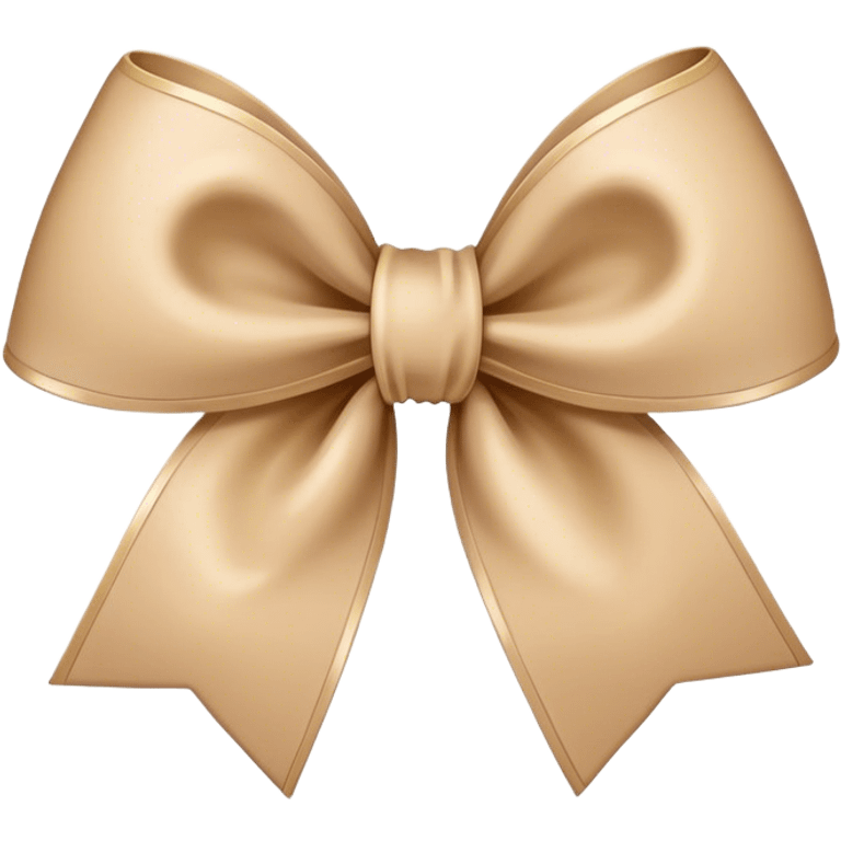 Beige bow emoji