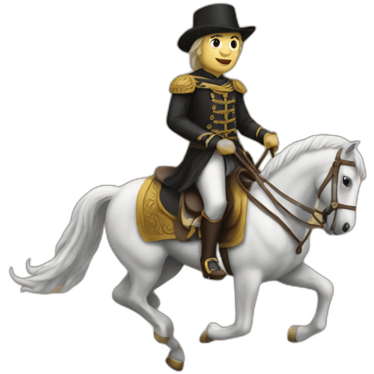 my Lord riding a horse emoji