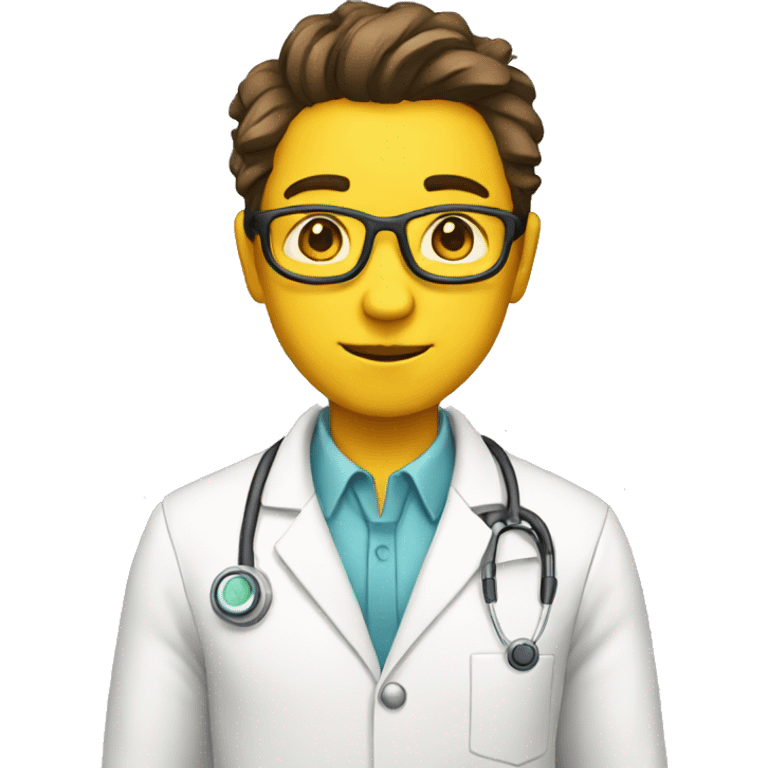 scientist not doctor yellow skin and white  emoji