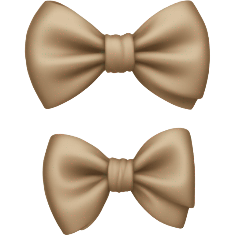 Tan bow emoji