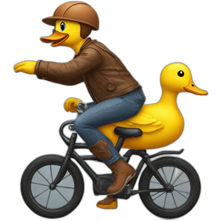 duck-riding-bike emoji