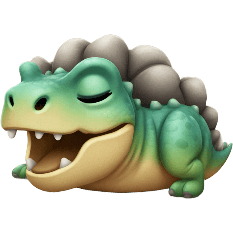 Dino sleeping emoji