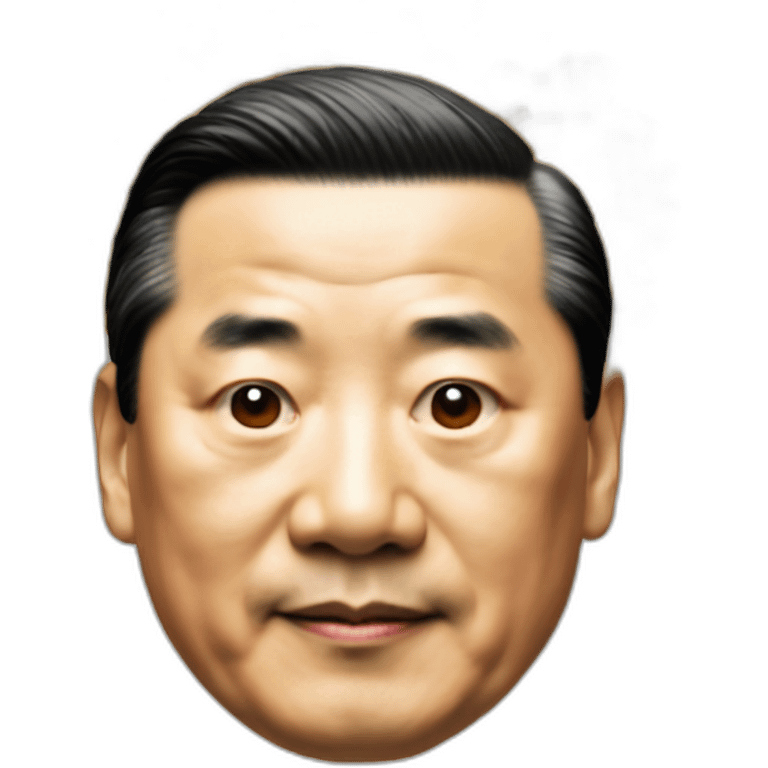 Xi Jinping with beans on head emoji