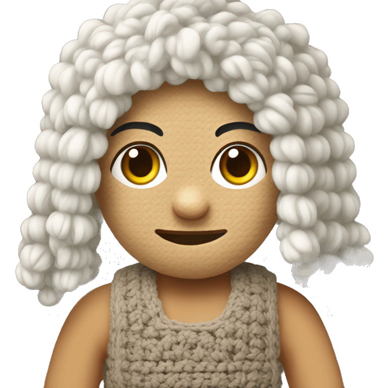 Tejedora de crochet emoji