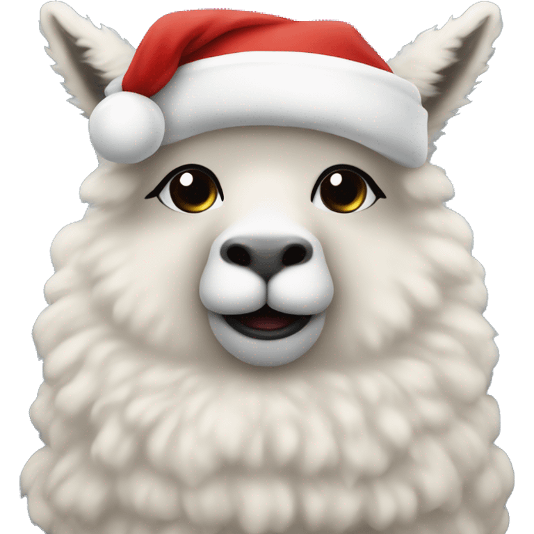 Santa Claus but he’s an alpaca emoji