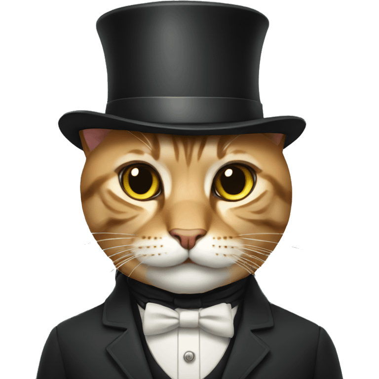 Cat gentleman  emoji