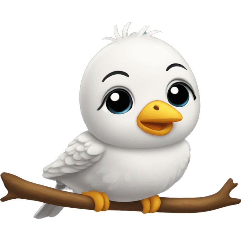 Very cute bird emoji