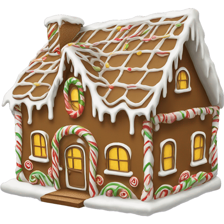 Gingerbread house emoji