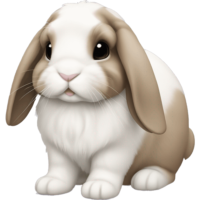 Holland lop bunny emoji