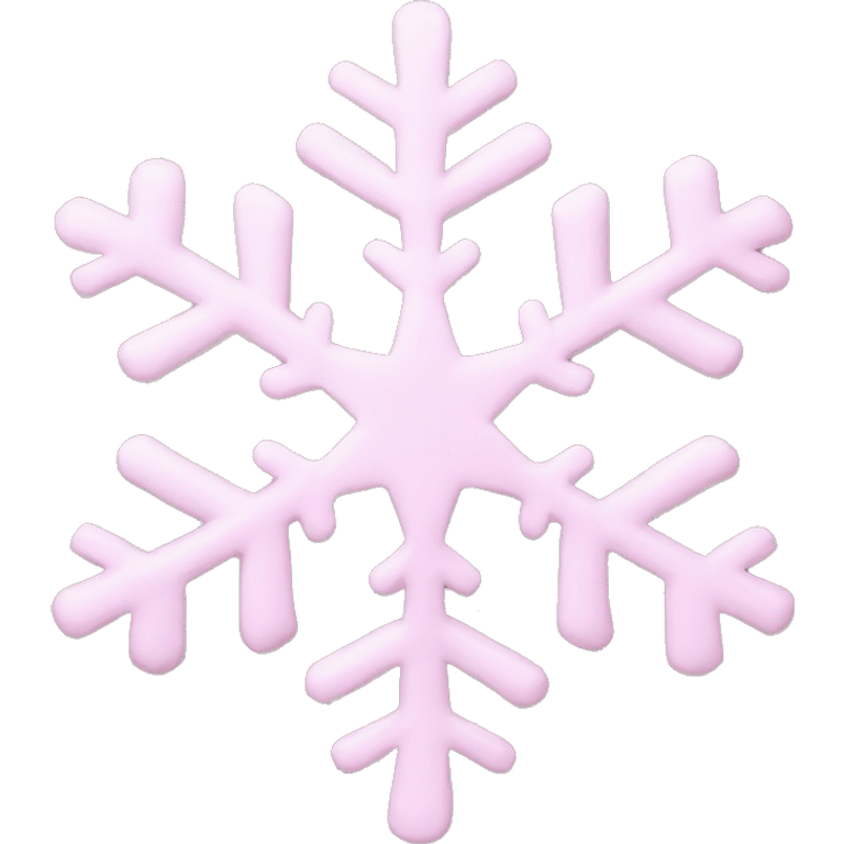 pastel pink snowflake  emoji