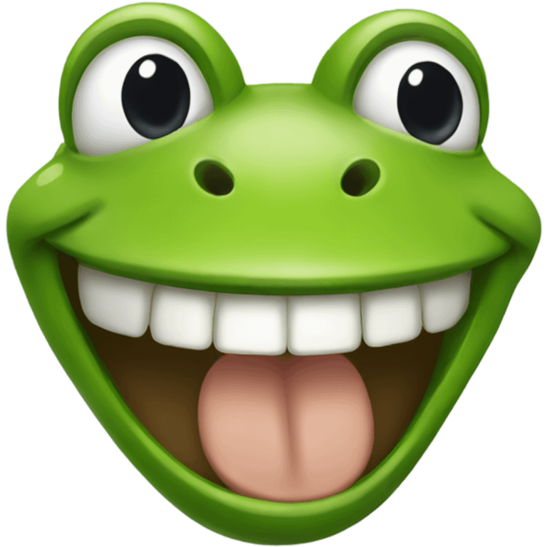 frog laughing out loud emoji