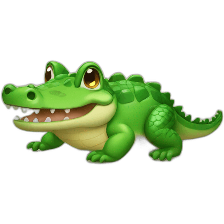 cute crocodile  emoji