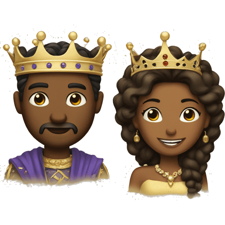 king and queen  emoji