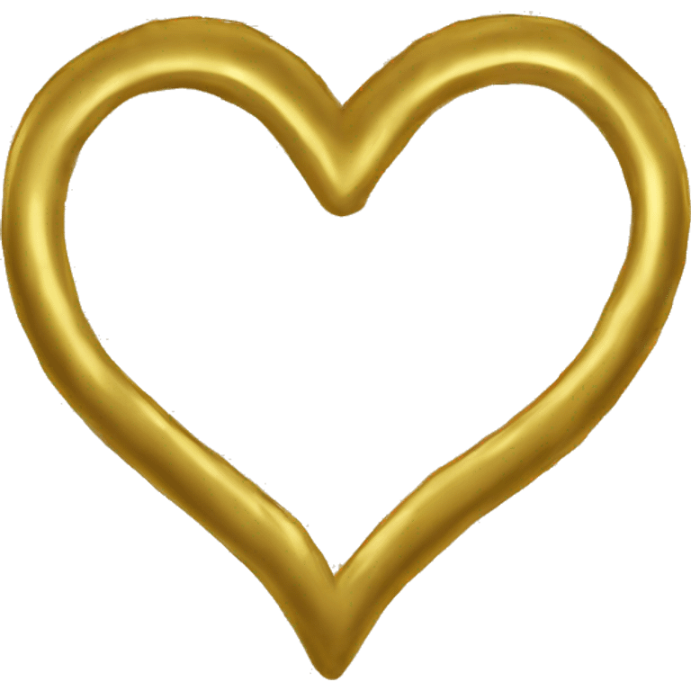 Gold heart emoji