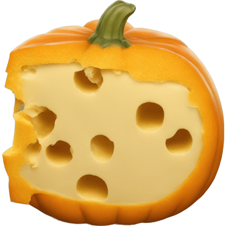 Pumpkin cheese back  emoji