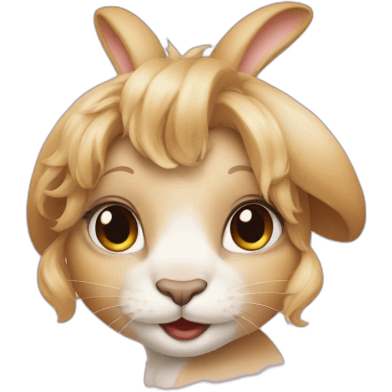 Rabbit coquette  emoji