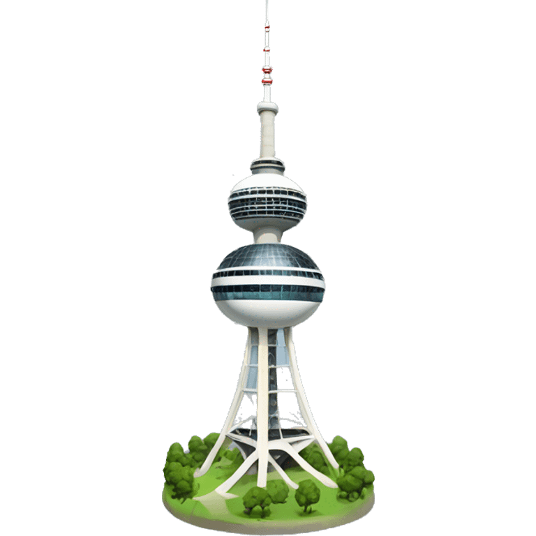 Berlin TV tower vegan emoji