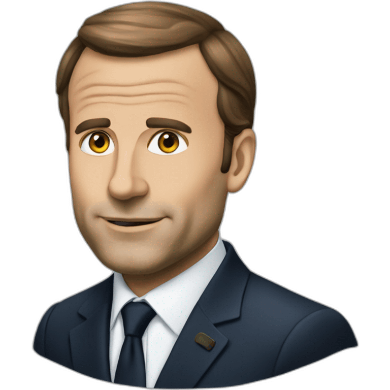 Macron à la diaré emoji