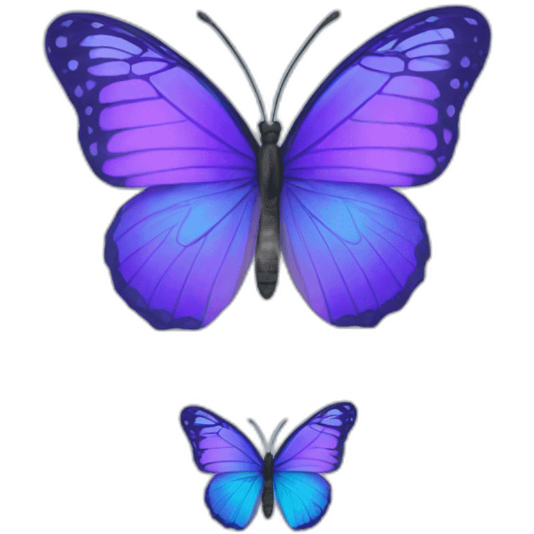 Purple and blue butterfly  emoji