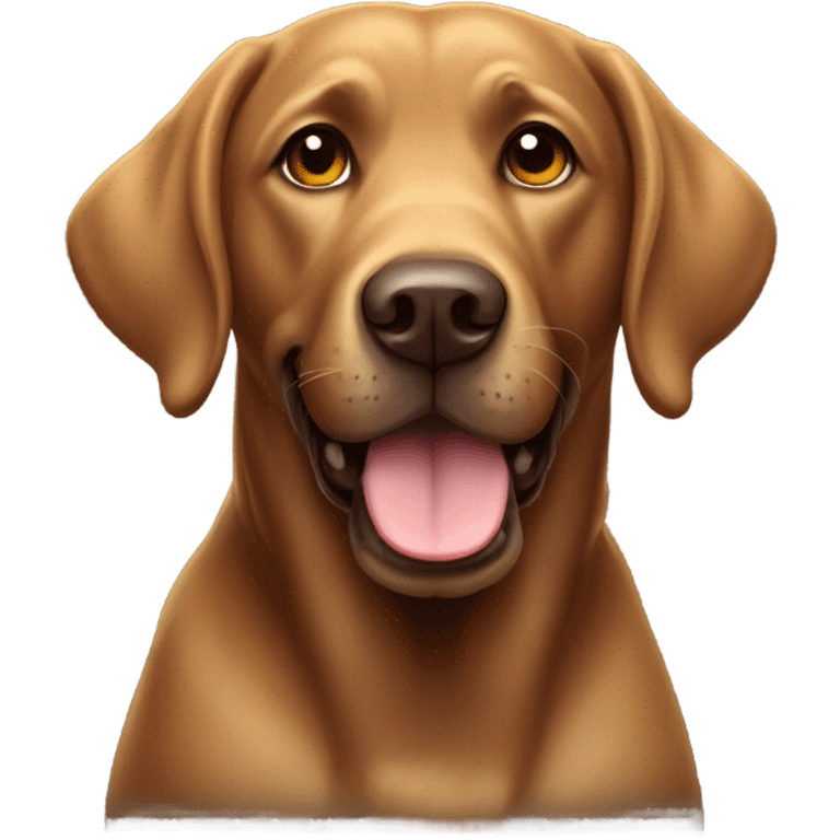 brown labrador emoji