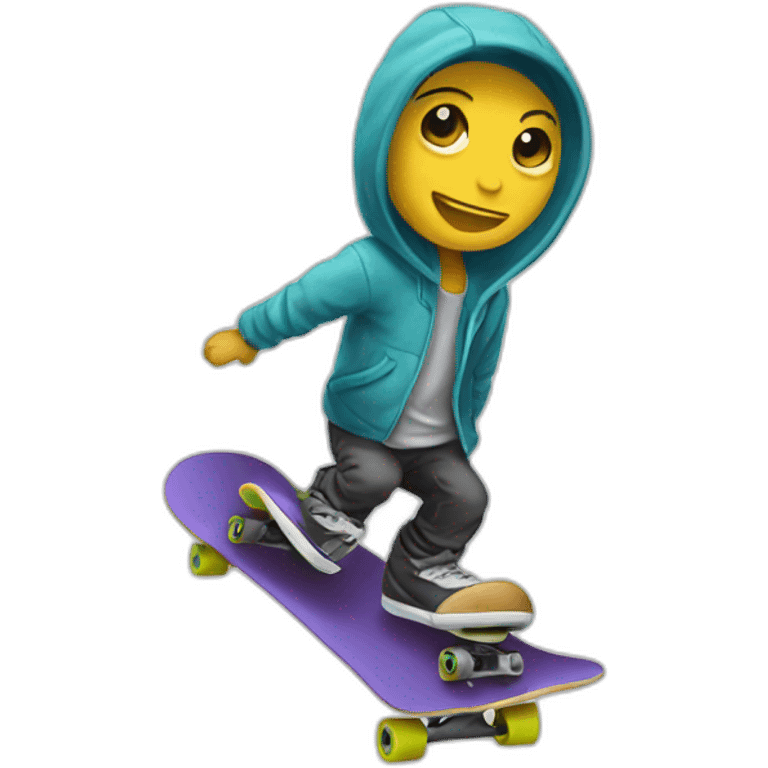 Skateboard fush emoji