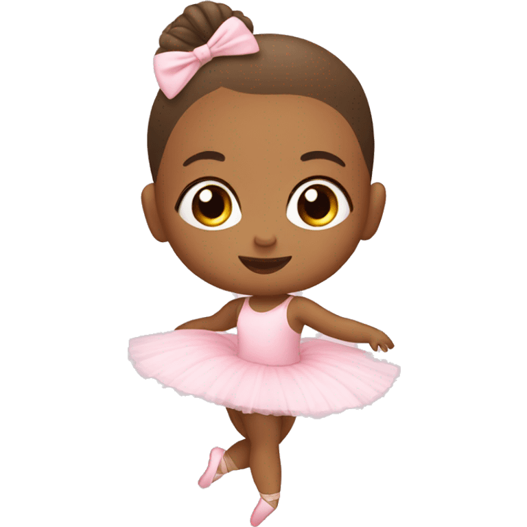 Baby on a ballerina emoji