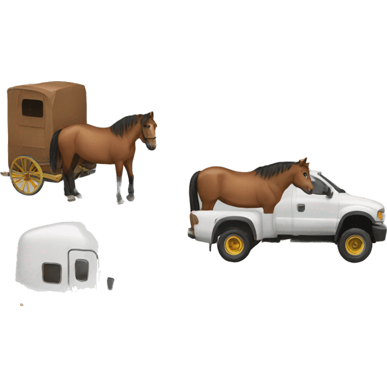 Horse trailer emoji