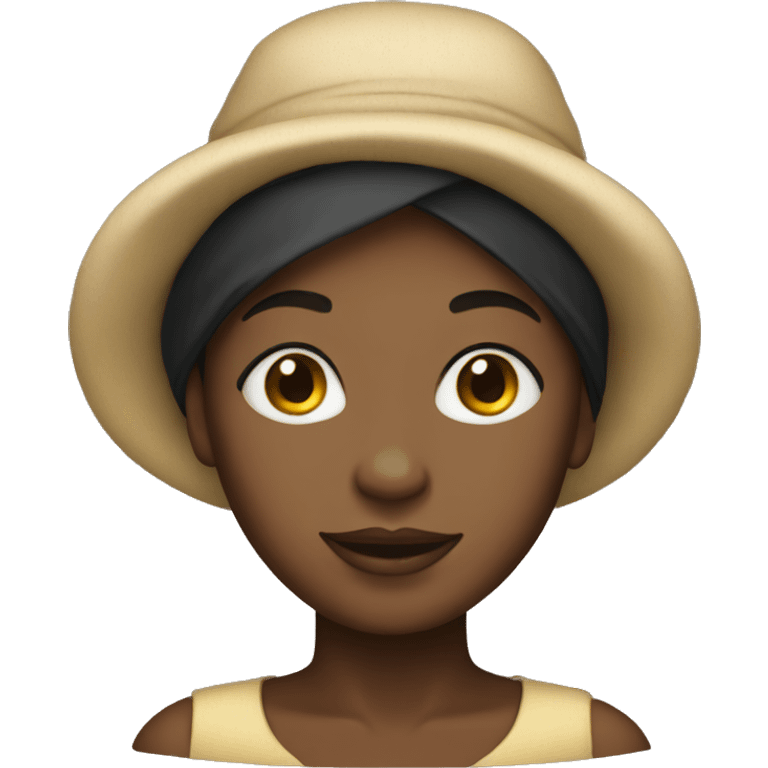 Black woman in a bonnet emoji