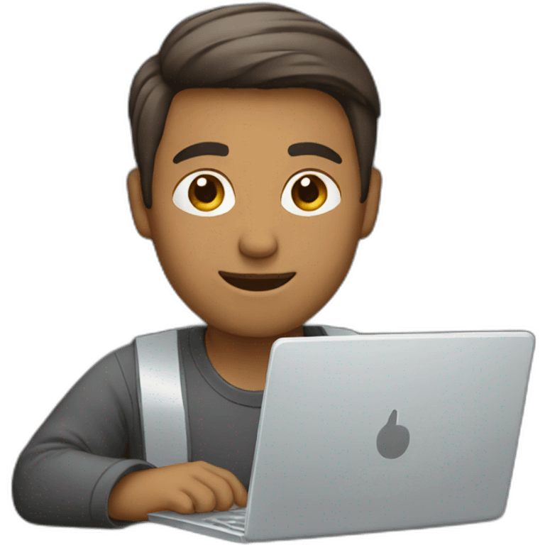 man working on laptop emoji