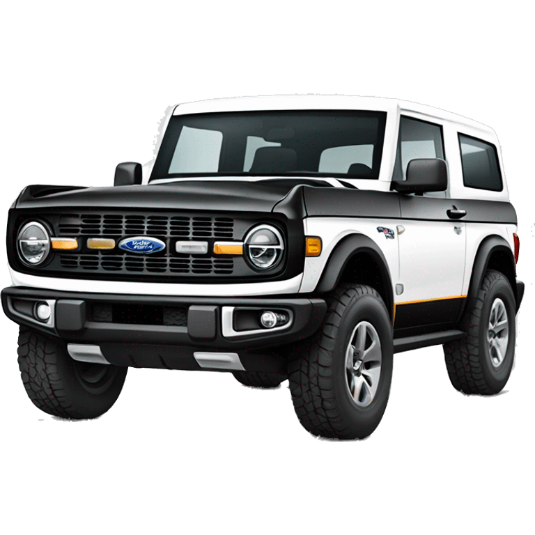 New white ford bronco  emoji