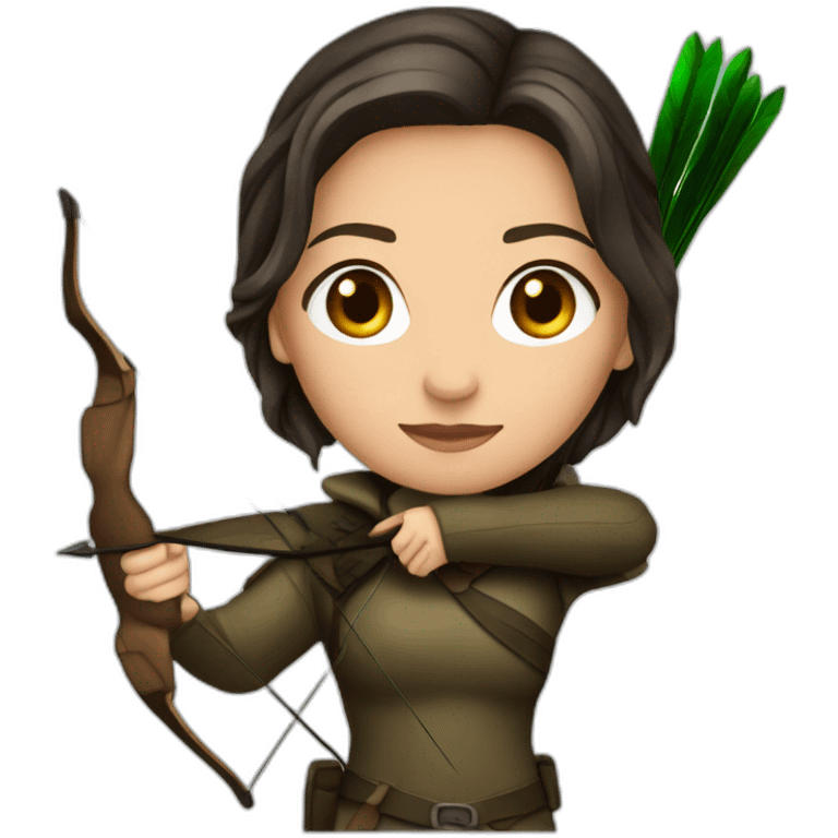 Katniss everdeen with arrow emoji