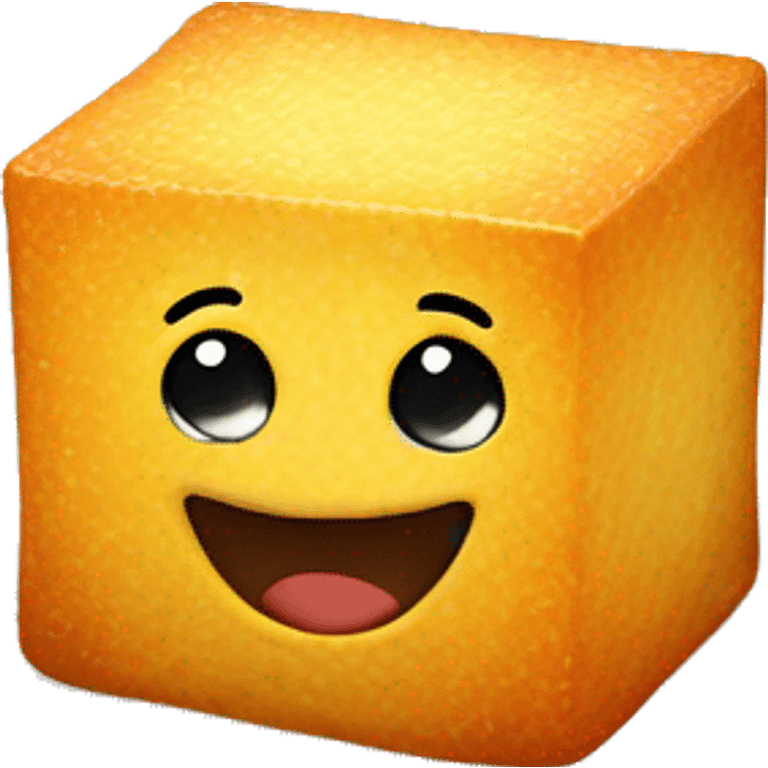 Sugar cube on a tissue emoji