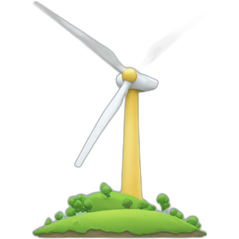 Wind turbine emoji