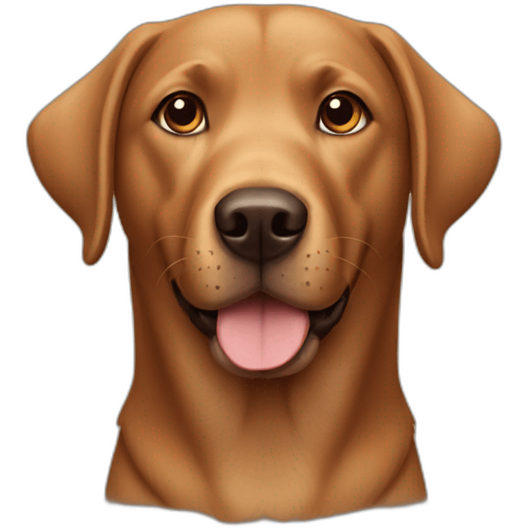 brown dog labrador emoji