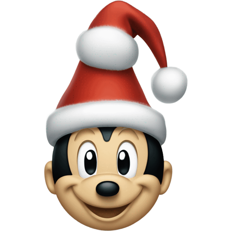 Mickey mouse christmas emoji