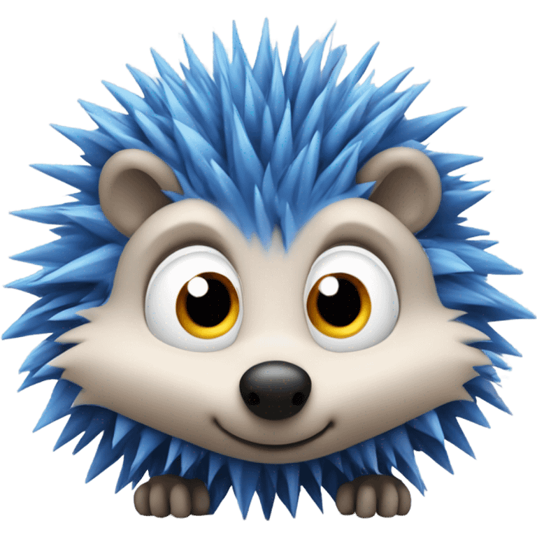 Blue hedgehog emoji