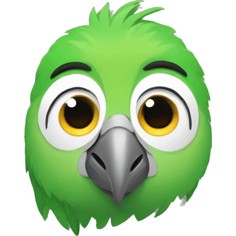 memoji parrot face emoji