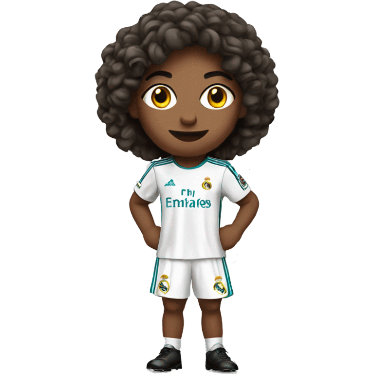 Me in Real Madrid dress emoji