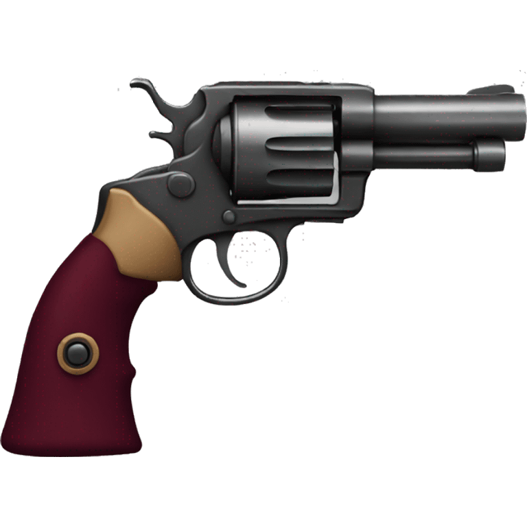 Burgundy revolver  emoji