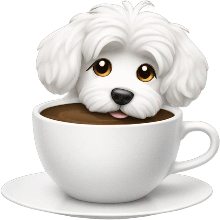 Coton drinking a coffee emoji