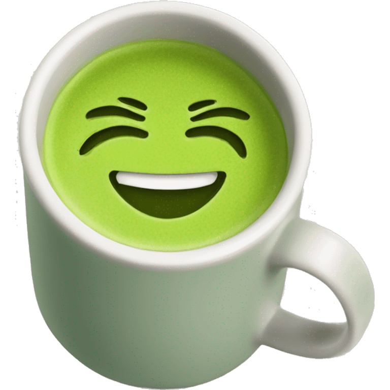 matcha tea in a mug emoji