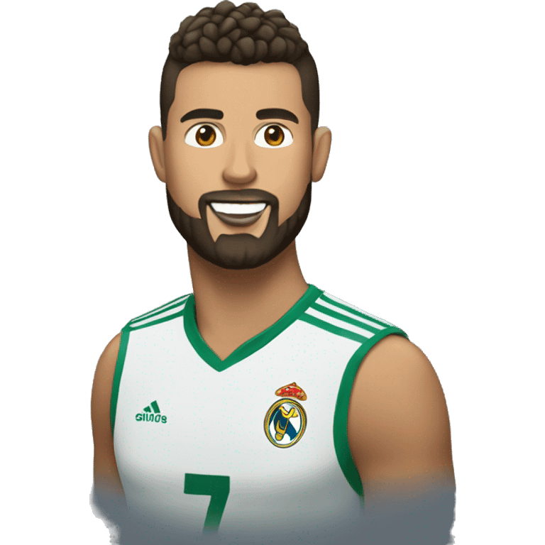 Ronaldo with a barbe emoji